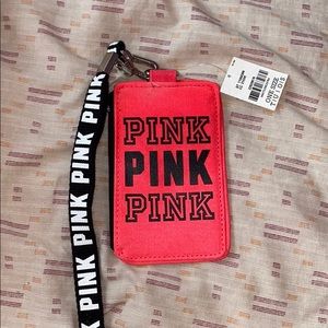 PINK Victoria’s Secret Card Holder Lanyard